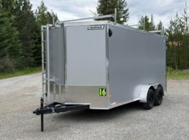 2026 Haulmark 7×16 Contractor Trailer | 7′ Tall | Walkable Roof | Barn Door | 12in OC