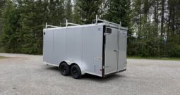 2026 Haulmark 7×16 Contractor Trailer | 7′ Tall | Walkable Roof | Barn Door | 12in OC