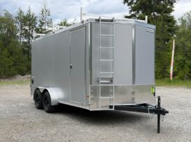 2026 Haulmark 7×16 Contractor Trailer | 7′ Tall | Walkable Roof | Barn Door | 12in OC
