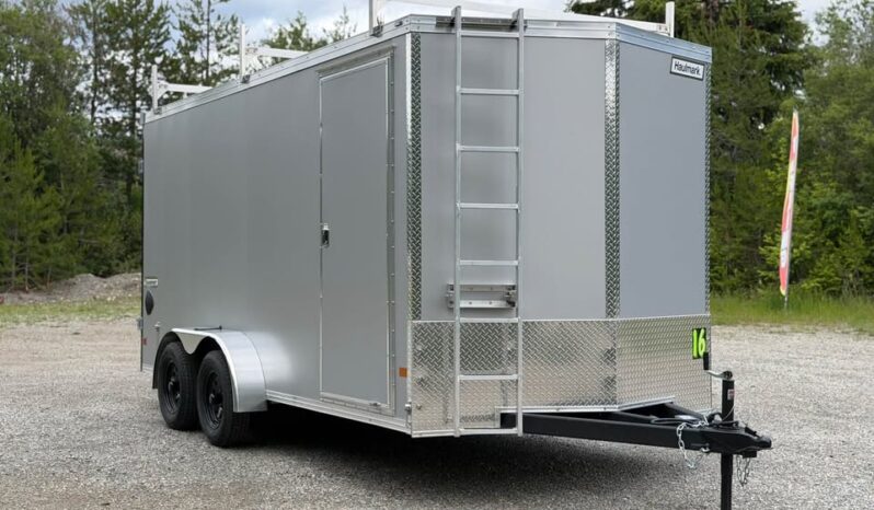 2026 Haulmark 7×16 Contractor Trailer | 7′ Tall | Walkable Roof | Barn Door | 12in OC