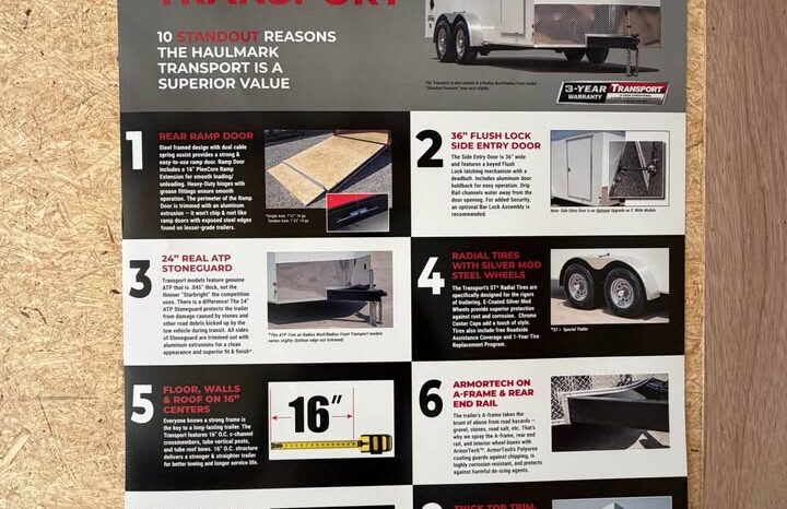 
								2026 Haulmark Cargo Trailer 8.5×20 | 7’6″ H | 5k Stabilizer Jacks | ACP Panels full									