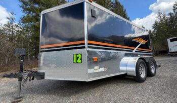 
										2007 Haulmark Low Hauler 7×14 Motorcycle Trailer full									