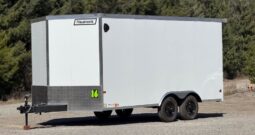 2026 Haulmark 8.5×16 ATV Trailer | 7′ Tall | 24″ Beavertail | Lifted 3.5k Torflex Axles