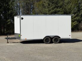2026 Haulmark 8.5×16 ATV Trailer | 7′ Tall | 24″ Beavertail | Lifted 3.5k Torflex Axles