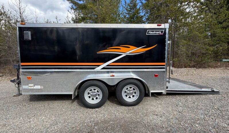 
								2007 Haulmark Low Hauler 7×14 Motorcycle Trailer full									