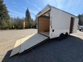 2026 Haulmark 8.5×16 ATV Trailer | 7′ Tall | 24″ Beavertail | Lifted 3.5k Torflex Axles