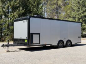 2025 Haulmark EDGE 8.5×24 Race Car Trailer | Finished Interior | A/C | Cabinets