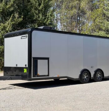 2025 Haulmark EDGE 8.5x24 Race Car Trailer | Finished Interior | A/C | Cabinets
