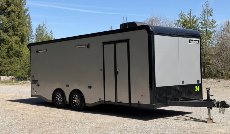 2025 Haulmark EDGE 8.5×24 Race Car Trailer | Finished Interior | A/C | Cabinets
