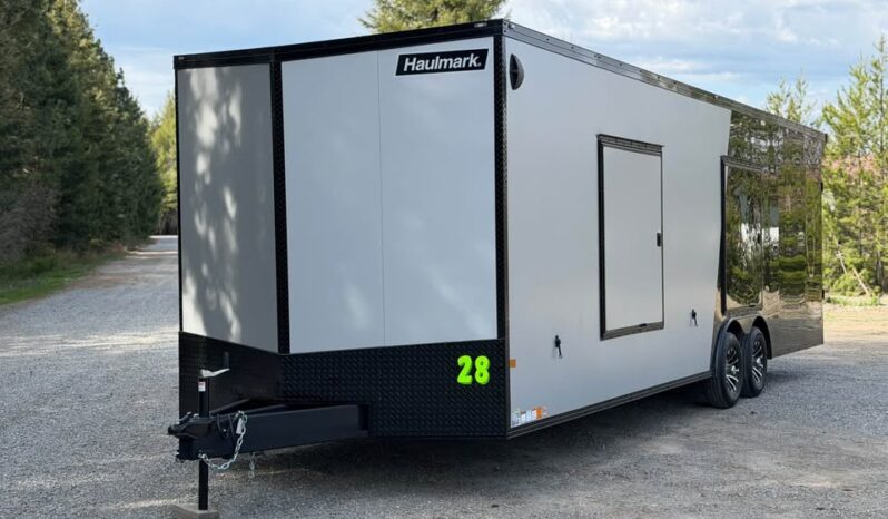 
								2026 Haulmark 8.5×28 Car Trailer | 7’6″ Height | 5.2k Torflex Axles | E-Tracks full									