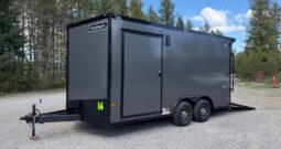 2026 Haulmark 8.5×16 UTV Trailer | DS Man Door | 90″ H | E-Tracks | 2k Rear Stab Jacks