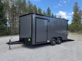 2026 Haulmark 8.5×16 UTV Trailer | DS Man Door | 90″ H | E-Tracks | 2k Rear Stab Jacks