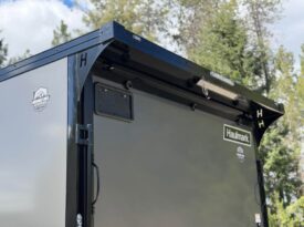 2026 Haulmark 8.5×16 UTV Trailer | DS Man Door | 90″ H | E-Tracks | 2k Rear Stab Jacks