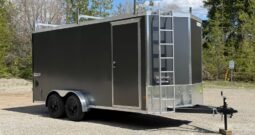 2026 Haulmark 7×16 Contractor Trailer | Barn Doors | 30 Amp | Ladder Racks