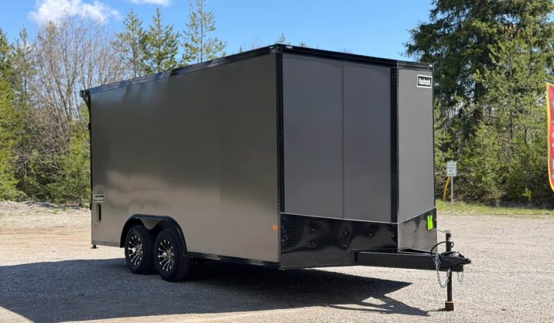 2026 Haulmark 8.5×16 UTV Trailer | DS Man Door | 90″ H | E-Tracks | 2k Rear Stab Jacks