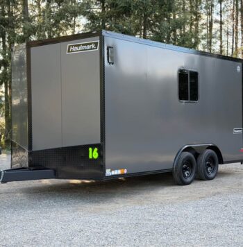 2026 Haulmark 8.5x16 UTV Trailer | 2k Rear Stab Jacks | RV Window | Extra Tall | 3.5k Torsion Axles