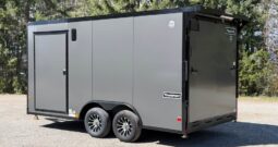 2026 Haulmark 8.5×16 UTV Trailer | DS Man Door | 90″ H | E-Tracks | 2k Rear Stab Jacks