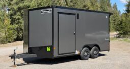 2026 Haulmark 8.5×16 UTV Trailer | DS Man Door | 90″ H | E-Tracks | 2k Rear Stab Jacks