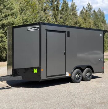 2026 Haulmark 8.5x16 UTV Trailer | DS Man Door | 90" H | E-Tracks | 2k Rear Stab Jacks
