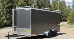 2026 Haulmark 7×16 Contractor Trailer | Barn Doors | 30 Amp | Ladder Racks