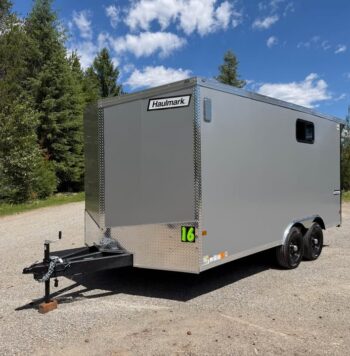 For sale 2026 Haulmark 8.5x16 Side by Side Trailer | Lifted Torsion Axles | UTV Package | 12" Extended Tongue