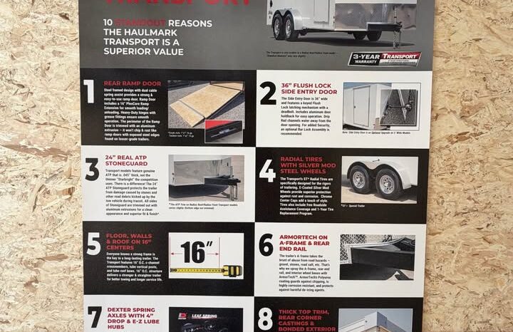 
								2026 Haulmark 8.5×16 Side by Side Trailer | Lifted Torsion Axles | UTV Package | 12″ Extended Tongue full									