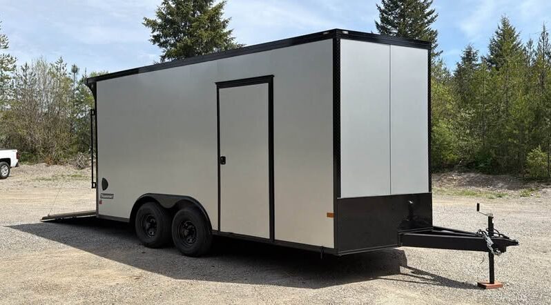 2026 Haulmark 8.5×16 Cargo Trailer | 7’6″ Tall | Ext Tongue | Beavertail