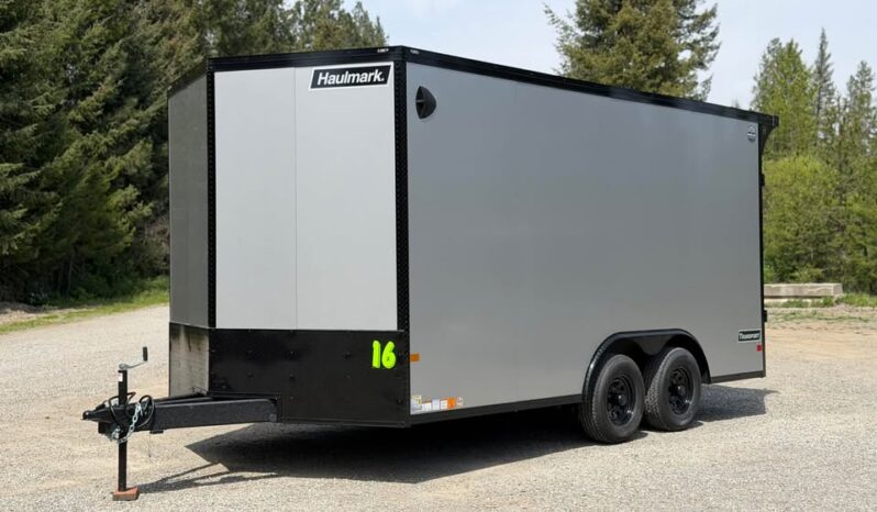 2026 Haulmark 8.5×16 Cargo Trailer | 7’6″ Tall | Ext Tongue | Beavertail