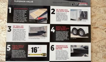 
										2026 Haulmark 8.5×24 Car Trailer | 5.2k Torsion Axles | 90′ H | 12″ Ext Tongue | E-Tracks full									