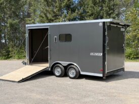 2026 Haulmark Grizzly 8.5×16 ATV Trailer | Side Ramp Door | 90″ H | RV Windows