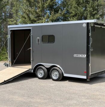 2026 Haulmark Grizzly 8.5x16 ATV Trailer | Side Ramp Door | 90" H | RV Windows