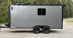 2026 Haulmark 7×16 Hybrid ATV Trailer | Fully Insulated | 3.5k Lifted Torsion Axles | Awning | RV Windows