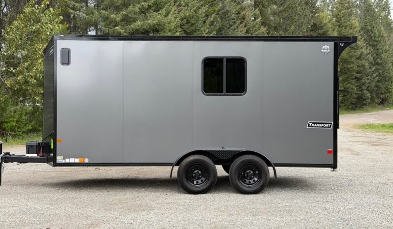 2026 Haulmark 7×16 Hybrid ATV Trailer | Fully Insulated | 3.5k Lifted Torsion Axles | Awning | RV Windows