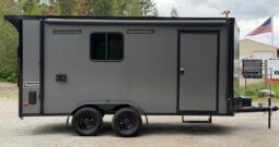 2026 Haulmark 7×16 Hybrid ATV Trailer | Fully Insulated | 3.5k Lifted Torsion Axles | Awning | RV Windows