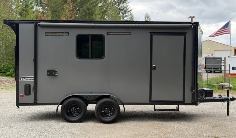 2026 Haulmark 7×16 Hybrid ATV Trailer | Fully Insulated | 3.5k Lifted Torsion Axles | Awning | RV Windows