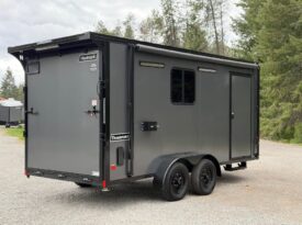 2026 Haulmark 7×16 Hybrid ATV Trailer | Fully Insulated | 3.5k Lifted Torsion Axles | Awning | RV Windows