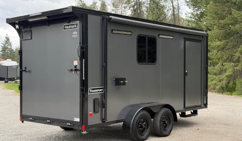 2026 Haulmark 7×16 Hybrid ATV Trailer | Fully Insulated | 3.5k Lifted Torsion Axles | Awning | RV Windows