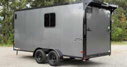 2026 Haulmark 7×16 Hybrid ATV Trailer | Fully Insulated | 3.5k Lifted Torsion Axles | Awning | RV Windows