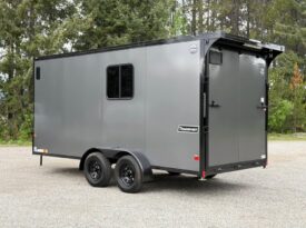 2026 Haulmark 7×16 Hybrid ATV Trailer | Fully Insulated | 3.5k Lifted Torsion Axles | Awning | RV Windows
