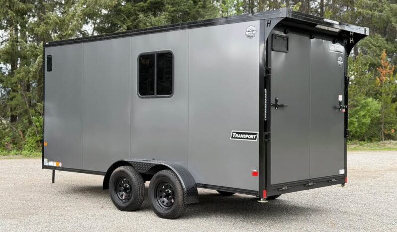 2026 Haulmark 7×16 Hybrid ATV Trailer | Fully Insulated | 3.5k Lifted Torsion Axles | Awning | RV Windows