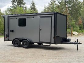 2026 Haulmark 7×16 Hybrid ATV Trailer | Fully Insulated | 3.5k Lifted Torsion Axles | Awning | RV Windows