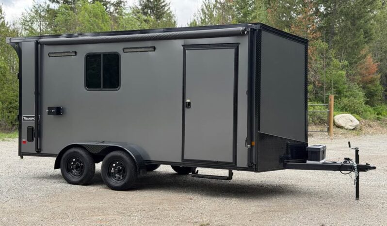 2026 Haulmark 7×16 Hybrid ATV Trailer | Fully Insulated | 3.5k Lifted Torsion Axles | Awning | RV Windows