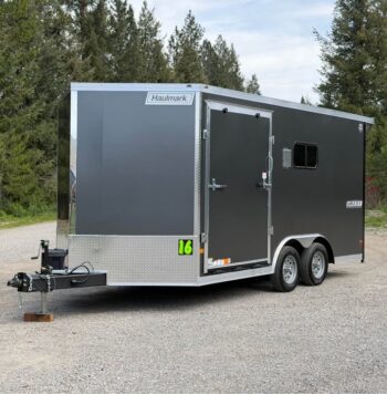 2026 Haulmark Grizzly 8.5x16 ATV Trailer | Side Ramp Door | 90" H | RV Windows