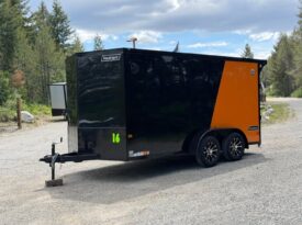 2026 Haulmark 7×14 Motorcycle Trailer | 3.5k Torsion Axles | Phantom Trim | Polycore Exterior