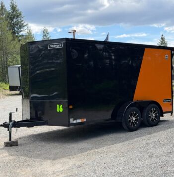 2026 Haulmark 7x14 Motorcycle Trailer | 3.5k Torsion Axles | Phantom Trim | Polycore Exterior