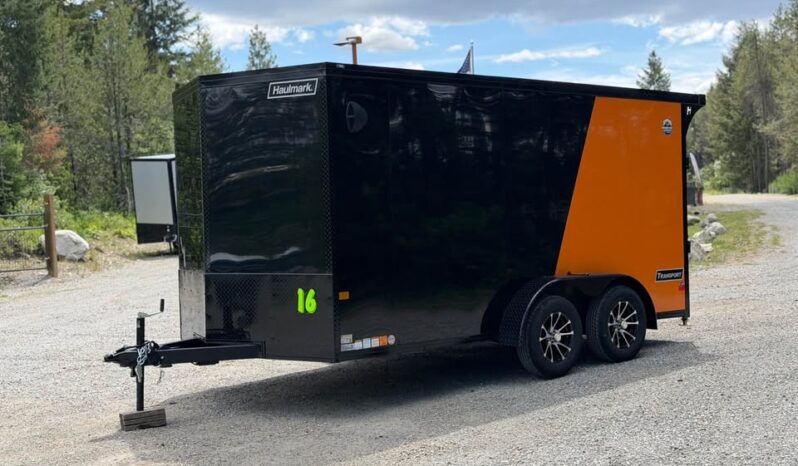 2026 Haulmark 7×14 Motorcycle Trailer | 3.5k Torsion Axles | Phantom Trim | Polycore Exterior