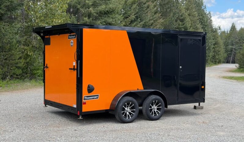 2026 Haulmark 7×14 Motorcycle Trailer | 3.5k Torsion Axles | Phantom Trim | Polycore Exterior
