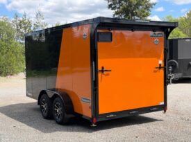 2026 Haulmark 7×14 Motorcycle Trailer | 3.5k Torsion Axles | Phantom Trim | Polycore Exterior