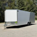 2026 Alcom 8.5x24 All Aluminum Car Hauler | 16 OC | 7' Tall | 5.2k Tandem Axles | Polycore Panels