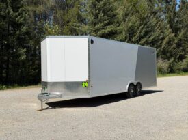 2026 Alcom 8.5×24 All Aluminum Car Hauler | 16 OC | 7′ Tall | 5.2k Tandem Axles | Polycore Panels